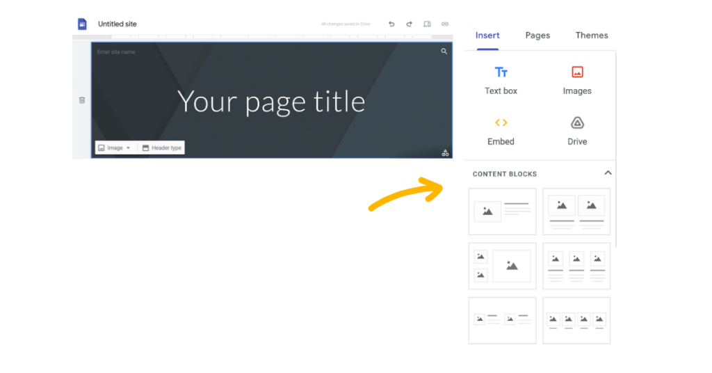 Google sites - Layouts