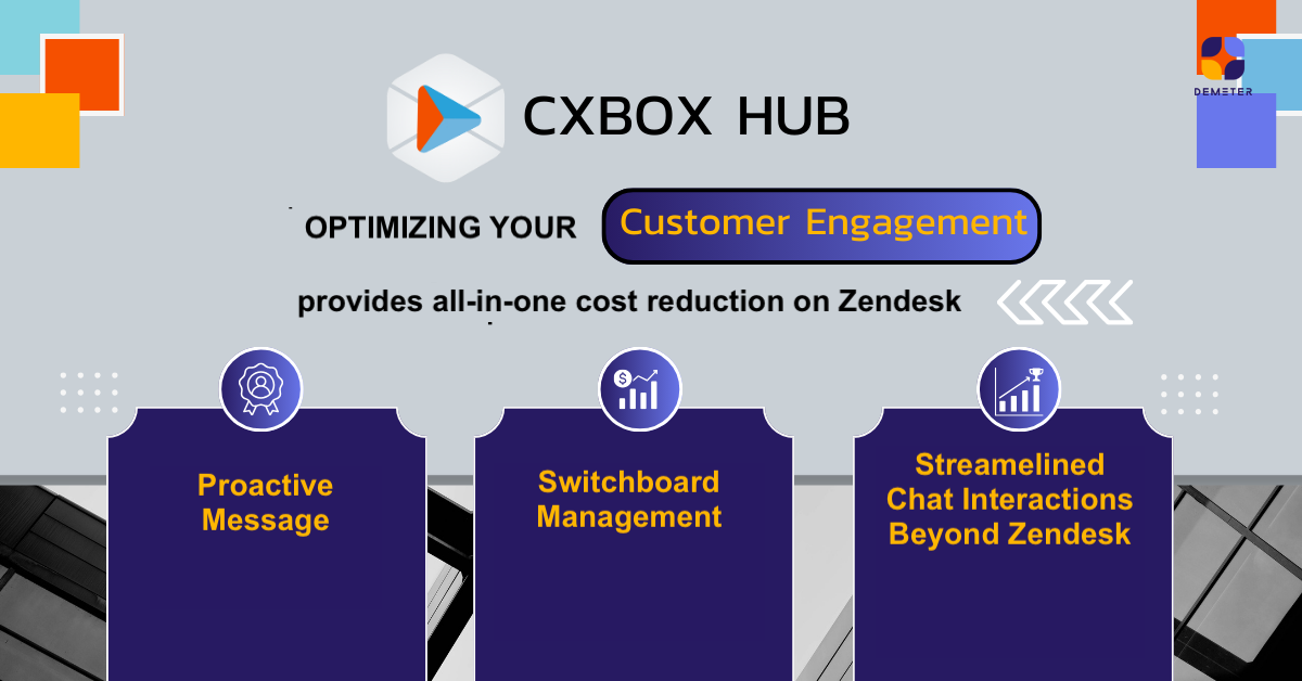 CXBOX HUB optimizes Customer Engagement and provides all-in-one cost reduction on Zendesk