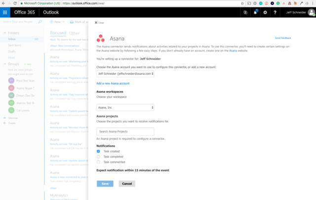 Asana for Micorsoft-MicrosoftOffice365