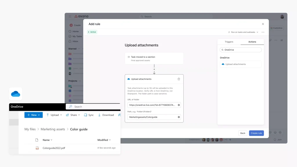Asana for Microsoft - OneDrive2