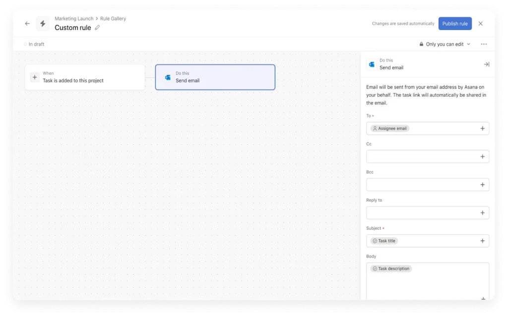 Asana for Microsoft - OutlookEmail3