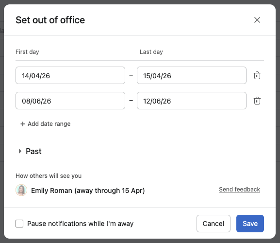 Multiple-out-of-office-in-Asana-2