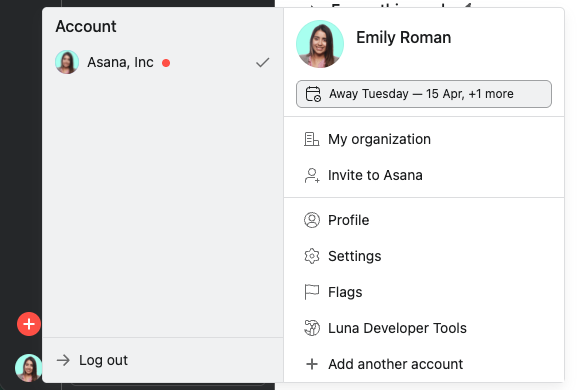 Multiple-out-of-office-in-Asana