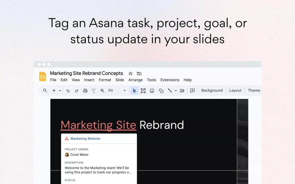 Asana for GWS - Google Slides