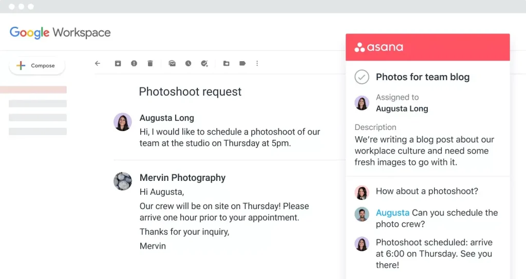 Asana for Google Workspace