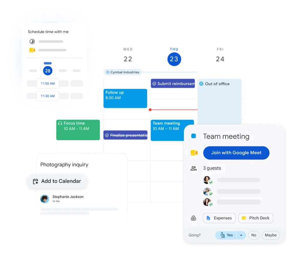 Google calendar with Gemini